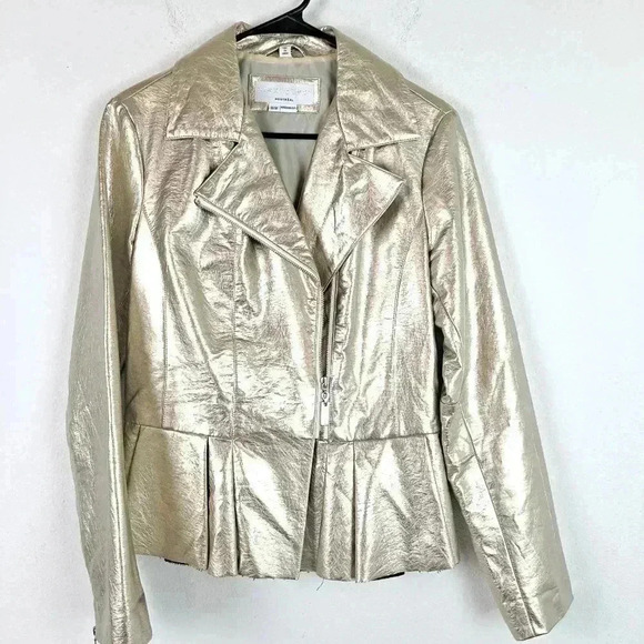 NIKKI JONES MONTREAL FAUX LEATHER SIZE MEDIUM EUC - Picture 2 of 9